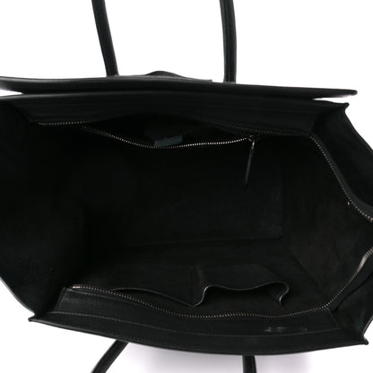 Celine Drummed Calfskin Micro Luggage Black 5 of 14