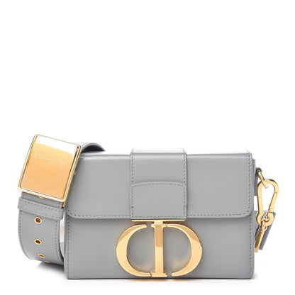 Christian Dior Box Calfskin 30 Montaigne Box Bag Gray 1 of 9