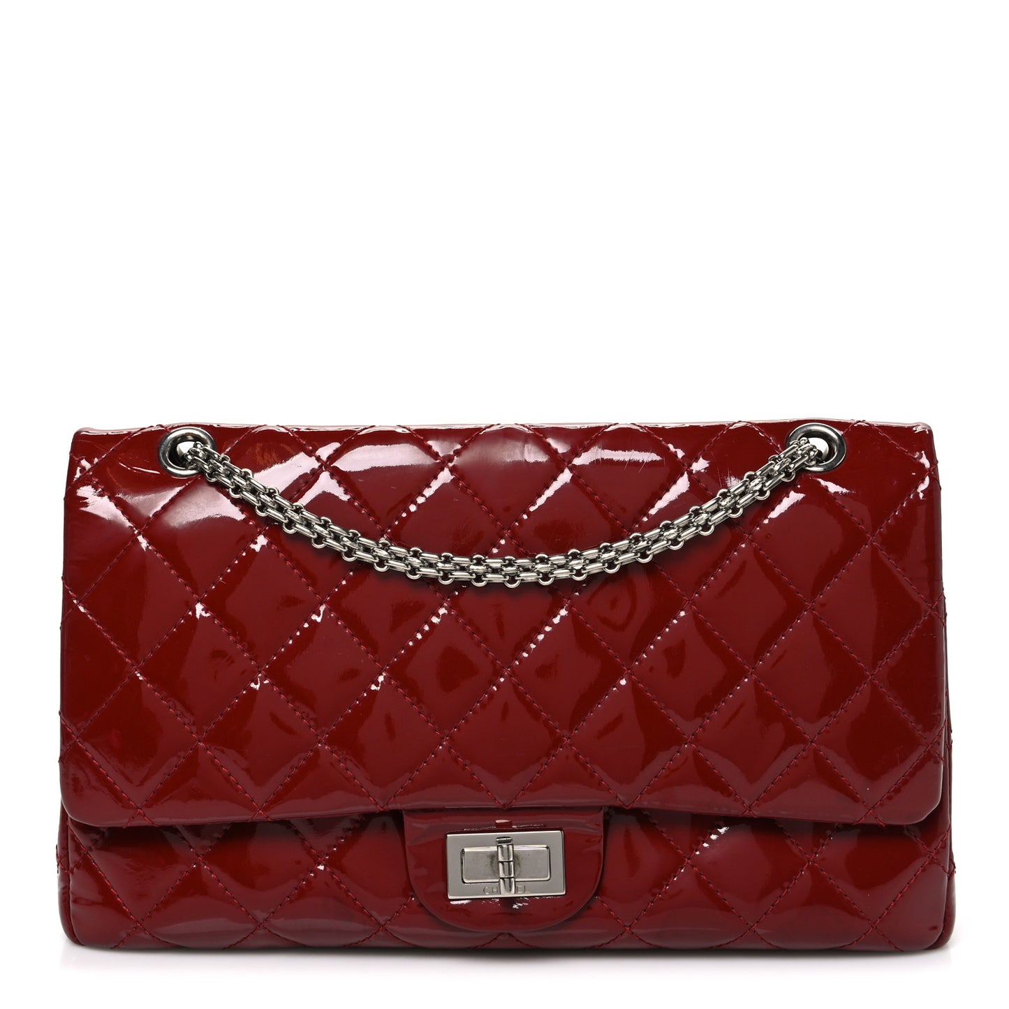 Patent Quilted 2.55 Reissue 226 Flap Red