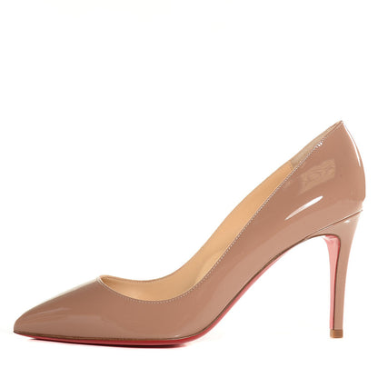 Christian Louboutin Patent Pigalle 85 Pumps 38 Nude 1 of 7