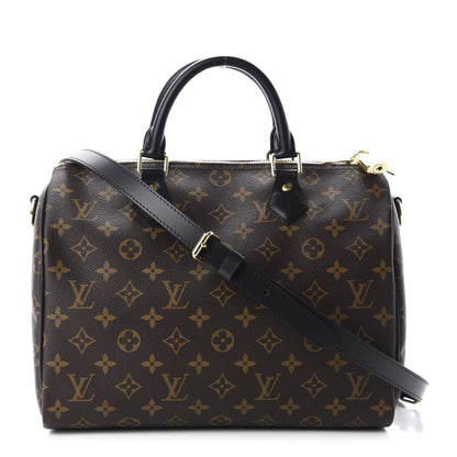 Louis Vuitton Monogram My World Tour Speedy Bandouliere 30 Black 1 of 11