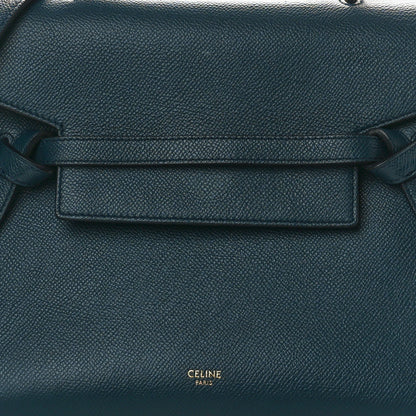 Celine Baby Grained Calfskin Micro Belt Bag Deepsea 7 of 9