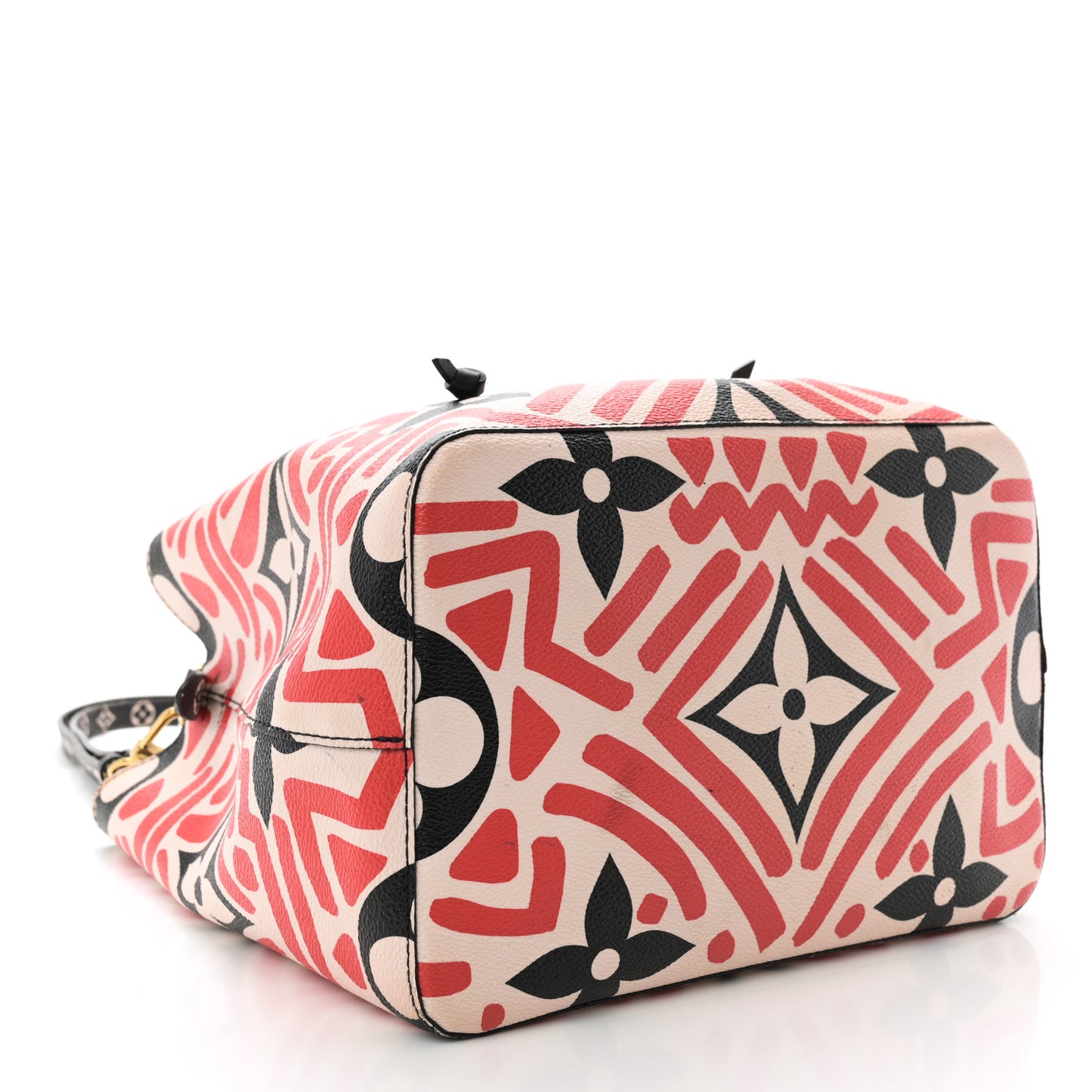Monogram Giant Crafty NeoNoe MM Creme Rouge Black