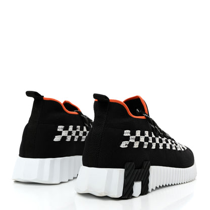 Hermes Flex Maille Bolduc Sneakers 36.5 Black White 4 of 7