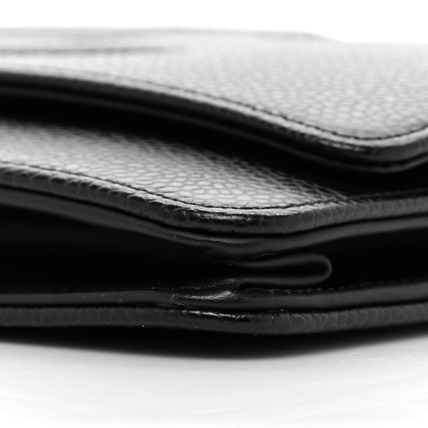 Chanel Caviar Timeless CC Wallet On Chain WOC Black 10 of 12