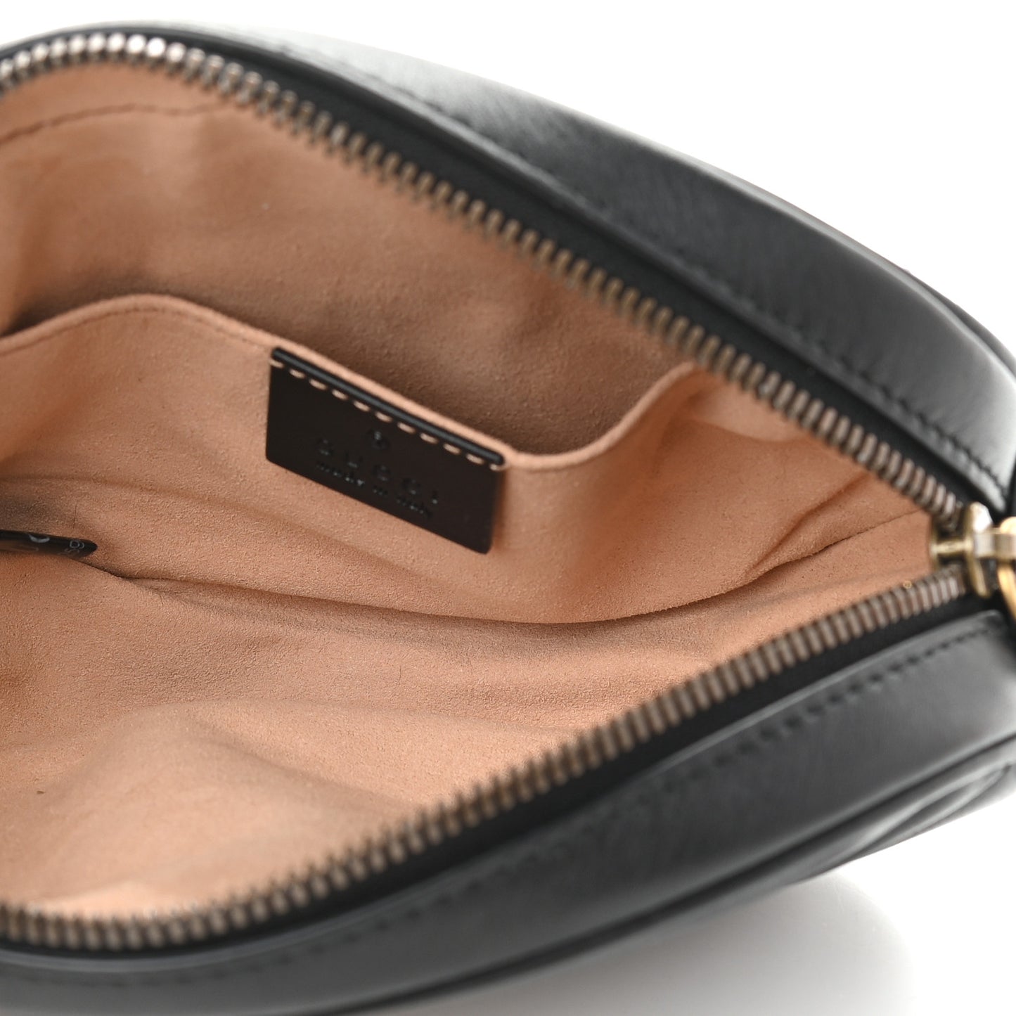 Calfskin Matelasse GG Marmont Belt Bag 85 34 Black