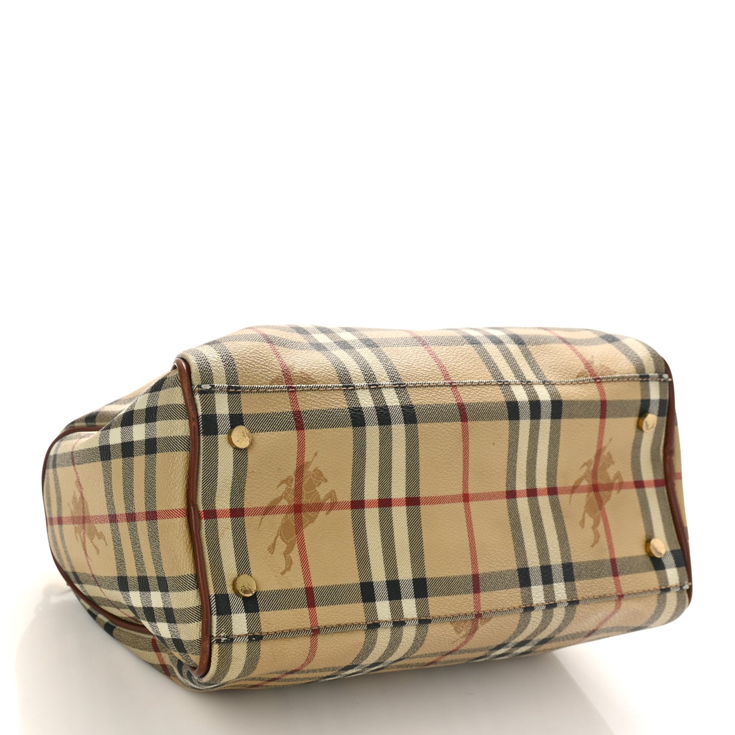 Burberry Haymarket Check Bowling Bag Brown 4 of 17
