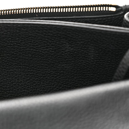 Valentino Garavani Pebbled Calfskin Rockstud Flap Wallet On Chain Black 11 of 12