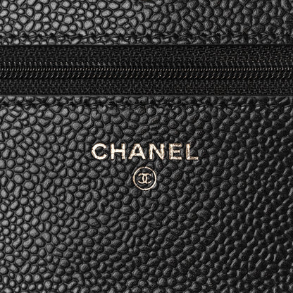 Chanel Caviar Quilted Wallet On Chain WOC Black 6 of 10
