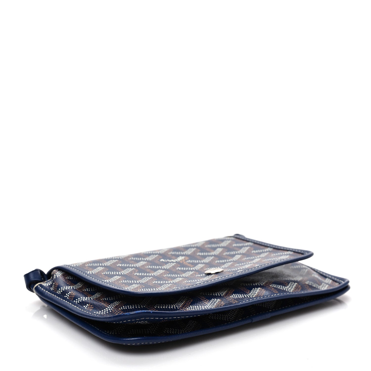 Goyard Goyardine Plumet Wallet Clutch Navy 3 of 8