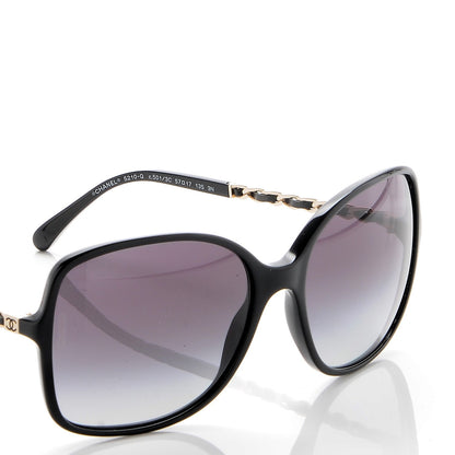 Chanel Lambskin Square Chain Sunglasses 5210-Q Black 6 of 9