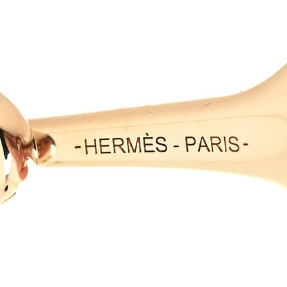Hermes Permabrass Mors Scarf Ring Gold 3 of 5