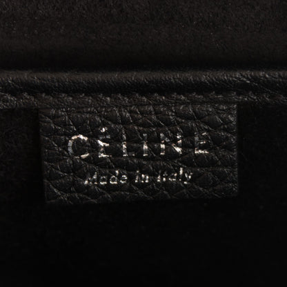 Celine Drummed Calfskin Nano Luggage Black 6 of 12