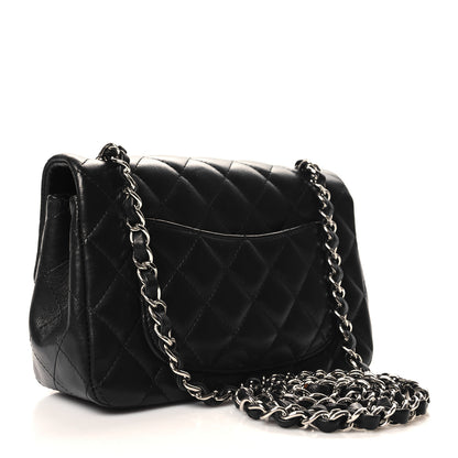 Chanel Lambskin Quilted Mini Rectangular Flap Black 3 of 12