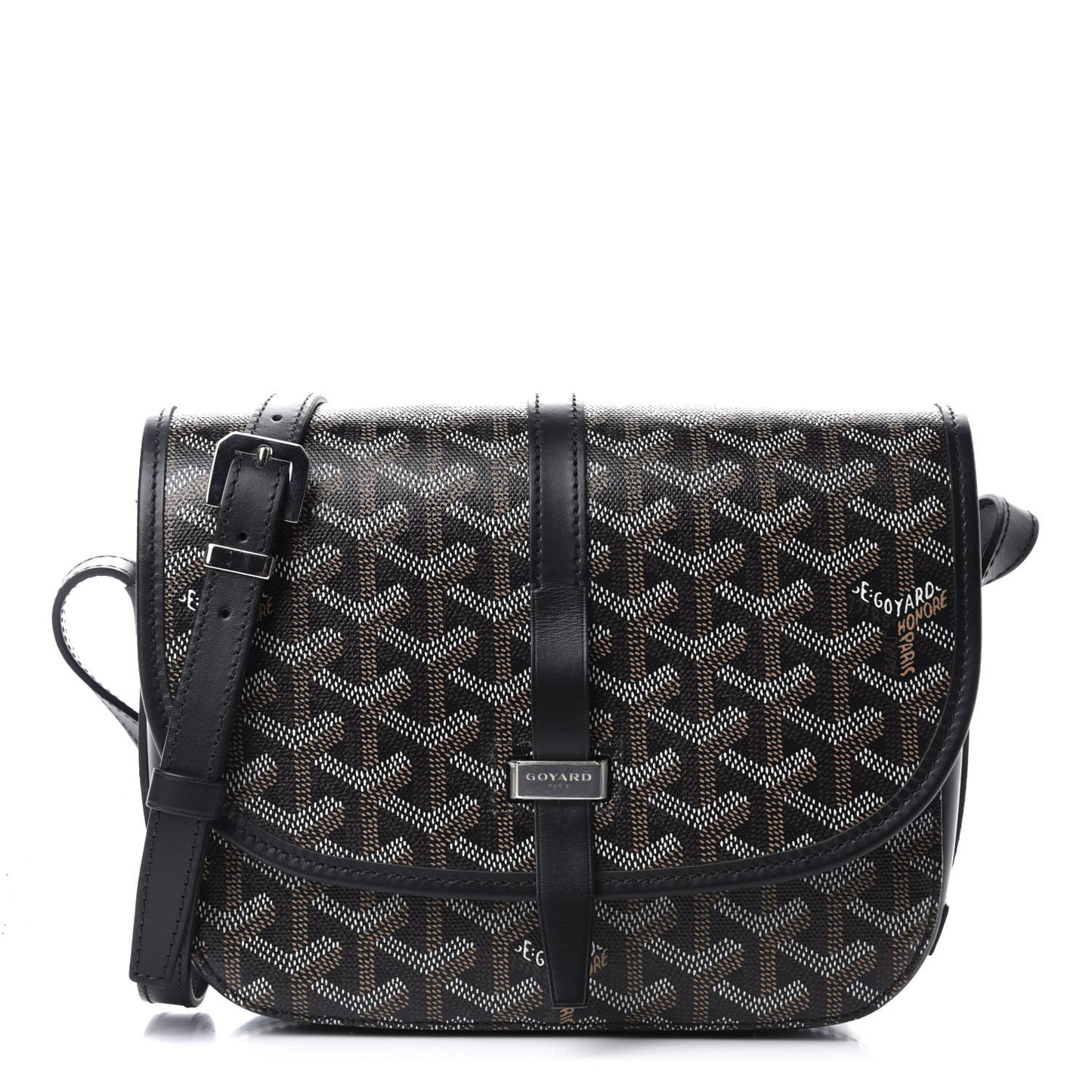 Goyardine Belvedere II PM Messenger Bag Black