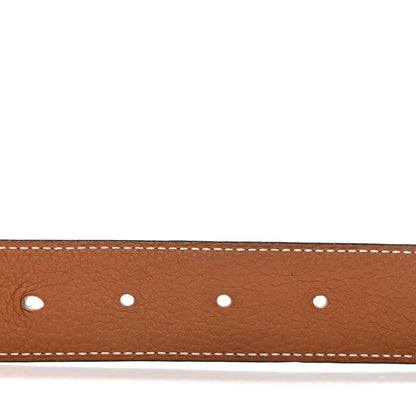 Hermes 135 Togo 32mm H Belt 75/30 Black Gold 4 of 8