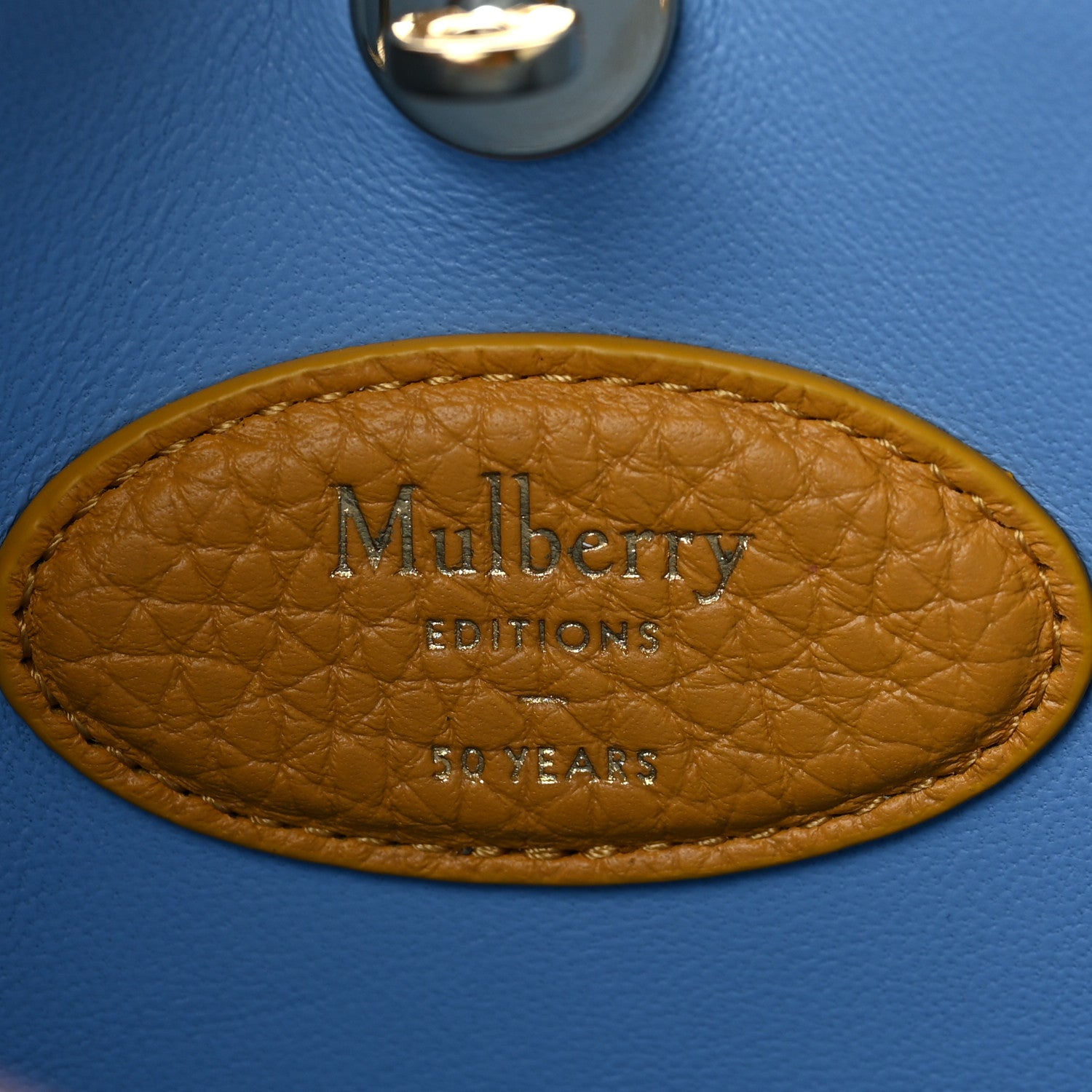 Mulberry Heavy Grain Mini Bayswater Tote Deep Amber 6 of 8