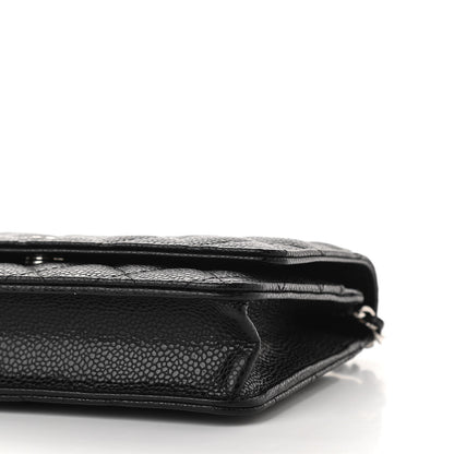 Chanel Caviar Quilted Wallet On Chain WOC Black 12 of 12