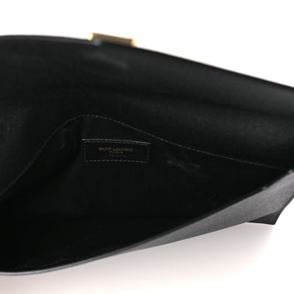 Saint Laurent Grain De Poudre Uptown Pouch Black 5 of 8