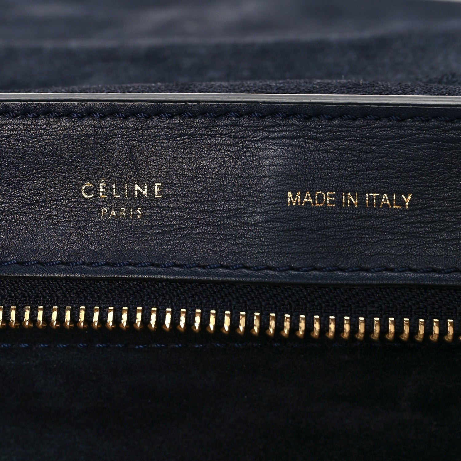 Celine Smooth Calfskin Suede Medium Tri-Color Trapeze Midnight 5 of 19