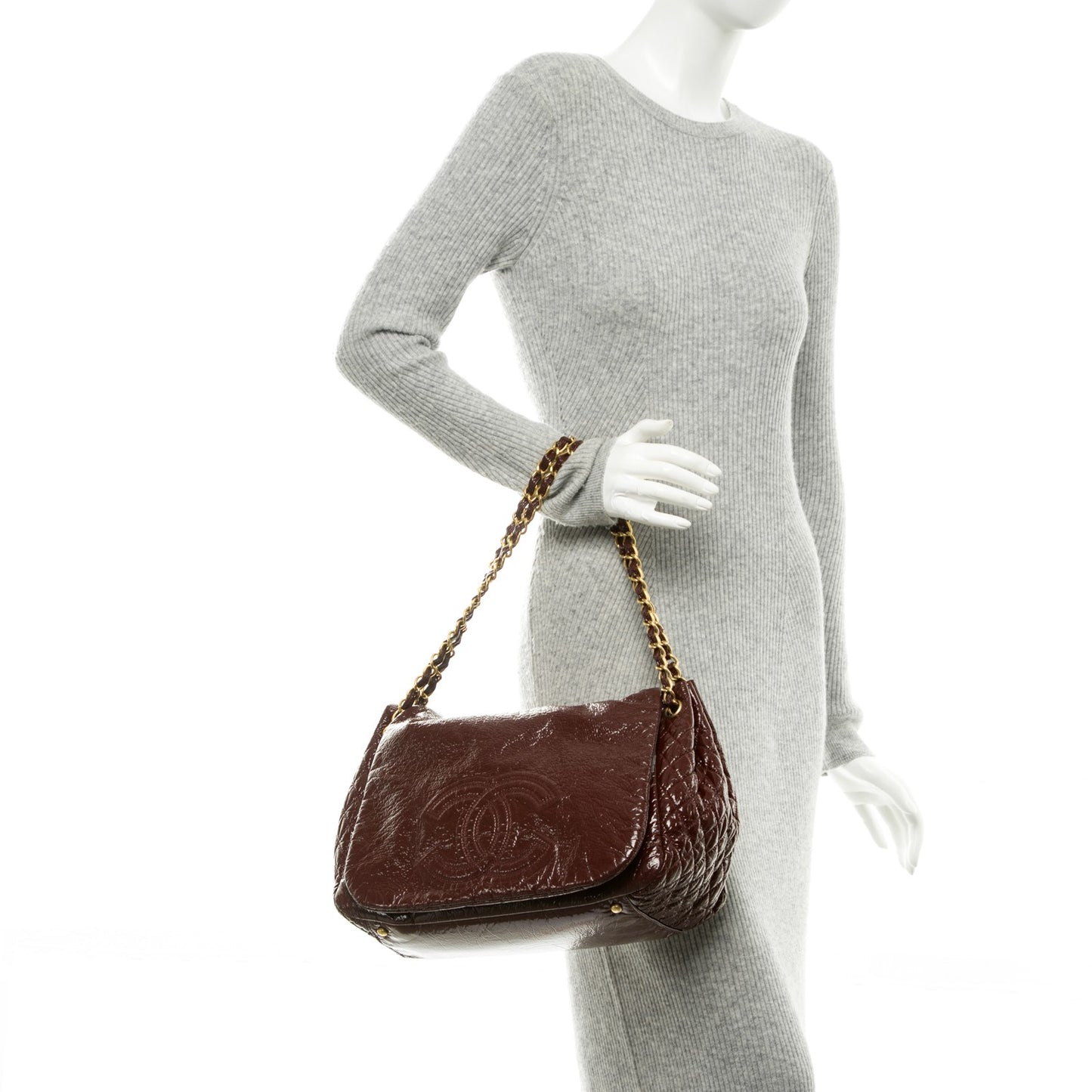 Vinyl XL Rock and Chain Flap Bordeaux