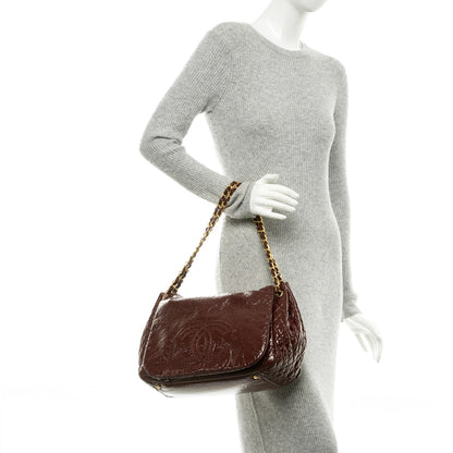 Chanel Vinyl XL Rock and Chain Flap Bordeaux 2 of 7