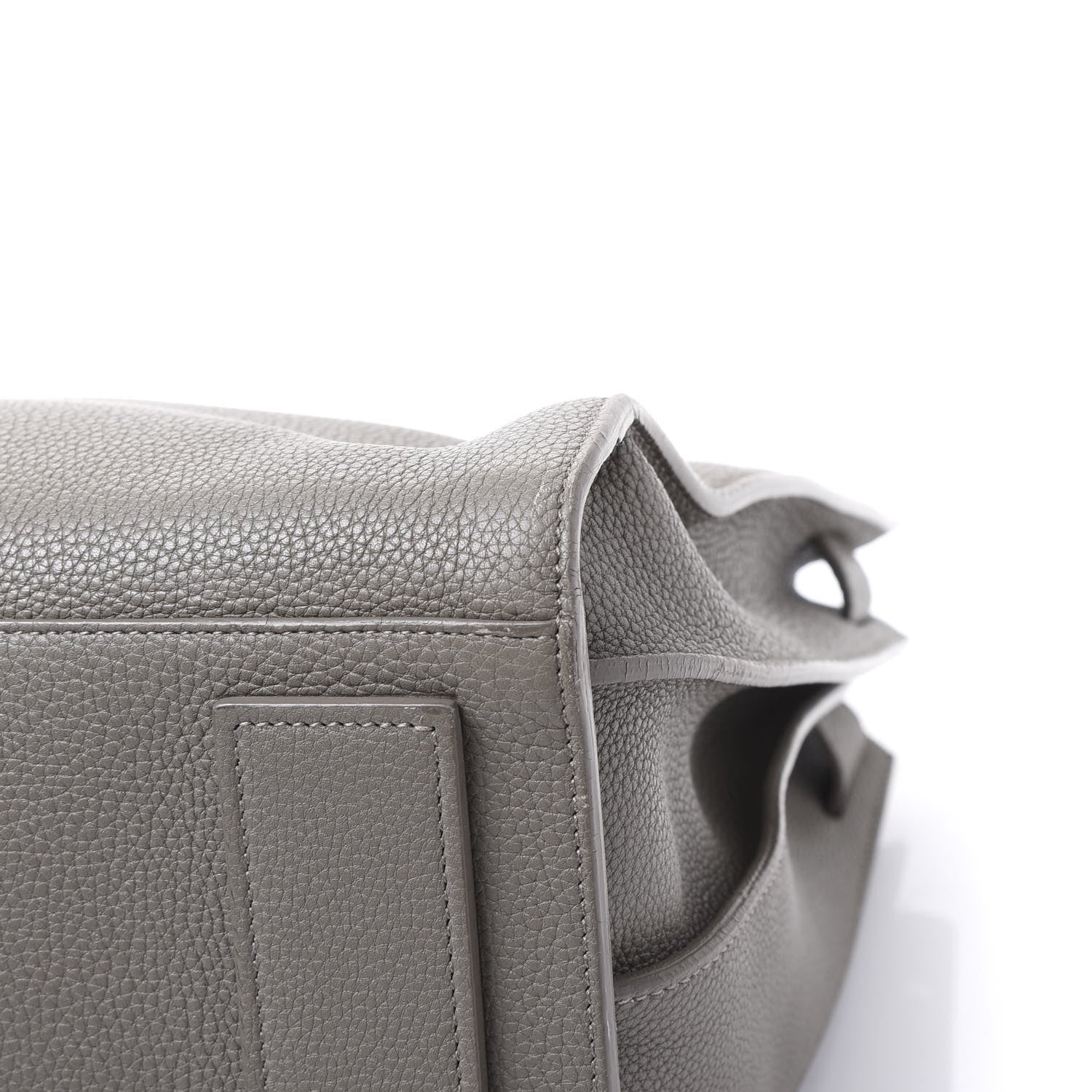 Saint Laurent Grained Calfskin Medium Supple Sac De Jour Mouse Grey 7 of 11