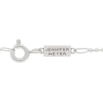 Jennifer Meyer 18K White Gold Diamond Good Luck Pendant Necklace 5 of 6