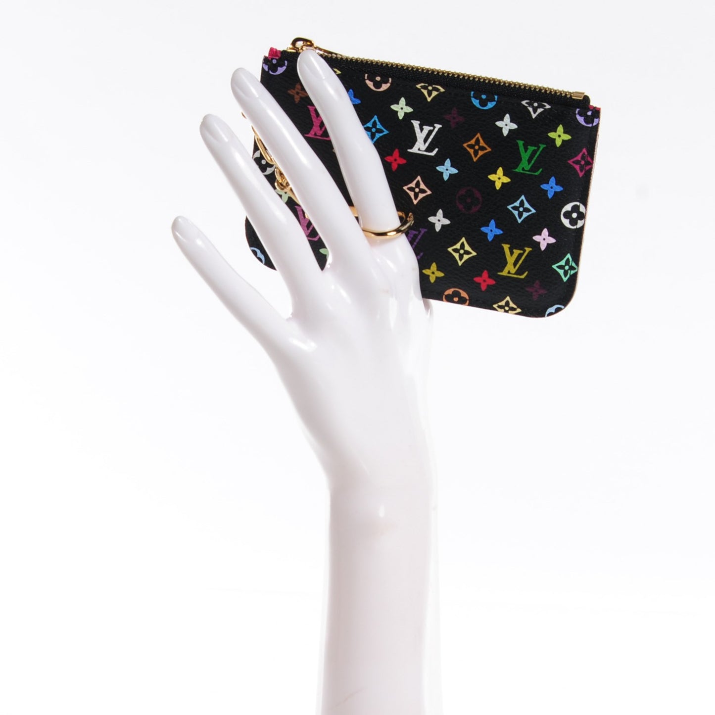 Monogram Multicolor Key Pouch Black Grenade