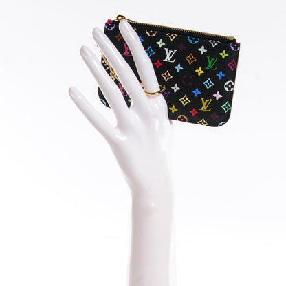 Louis Vuitton Monogram Multicolor Key Pouch Black Grenade 8 of 8