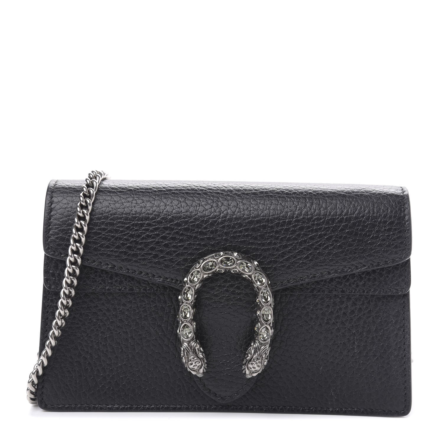 Gucci Calfskin Super Mini Dionysus Shoulder Bag Black 1 of 10