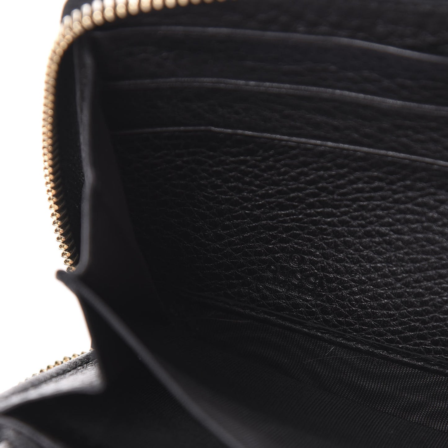 Calfskin Soho Zip Around Wallet Black