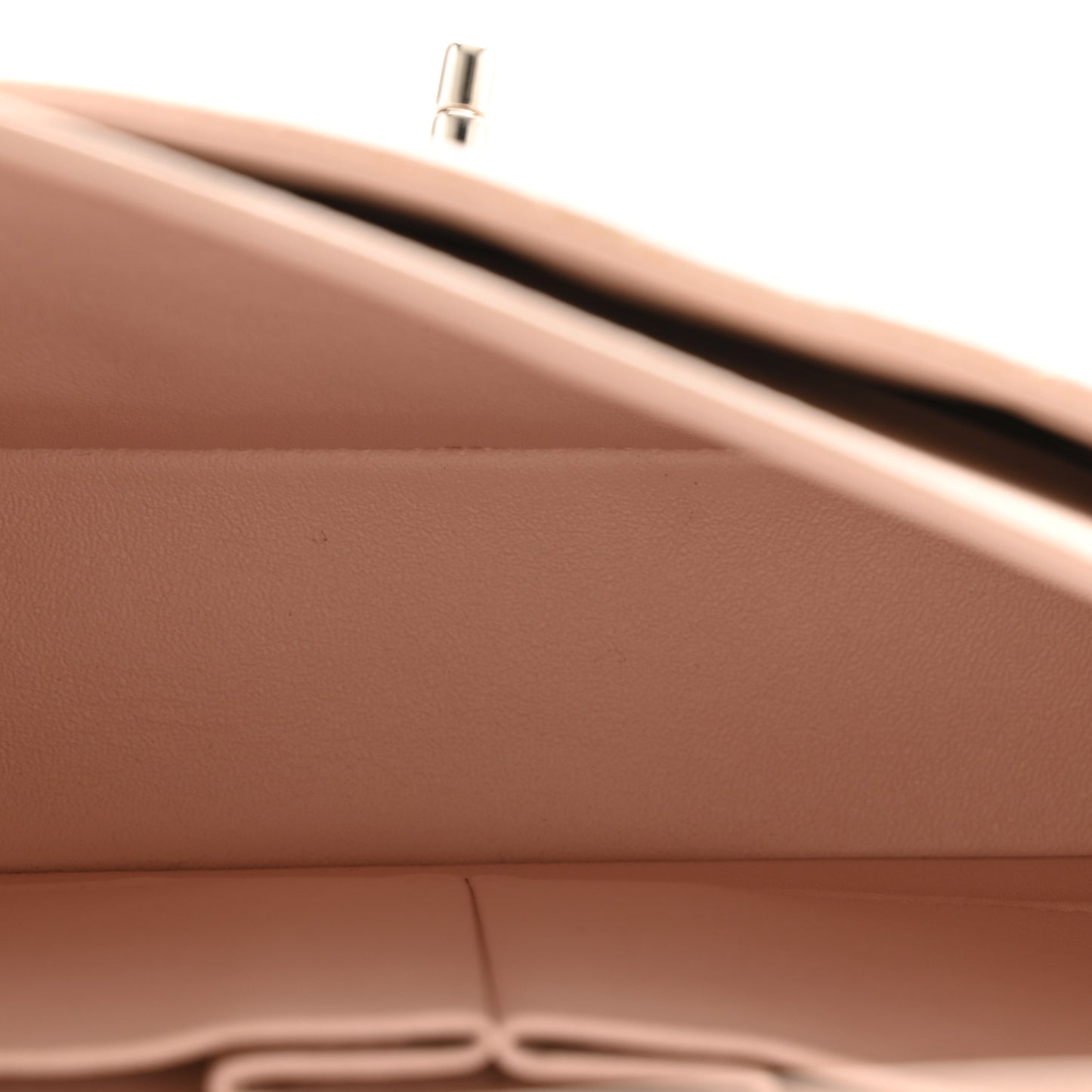 Caviar Quilted Medium Double Flap Light Pink