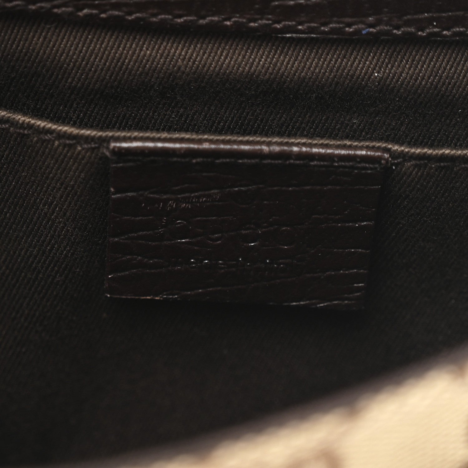 Gucci Monogram Horsebit Clutch Dark Brown 6 of 10