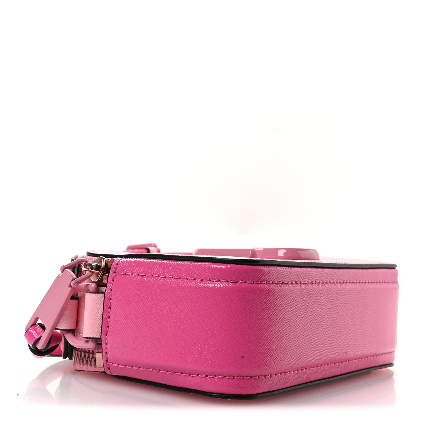 Saffiano Small Snapshot Camera Bag Pink Multicolor