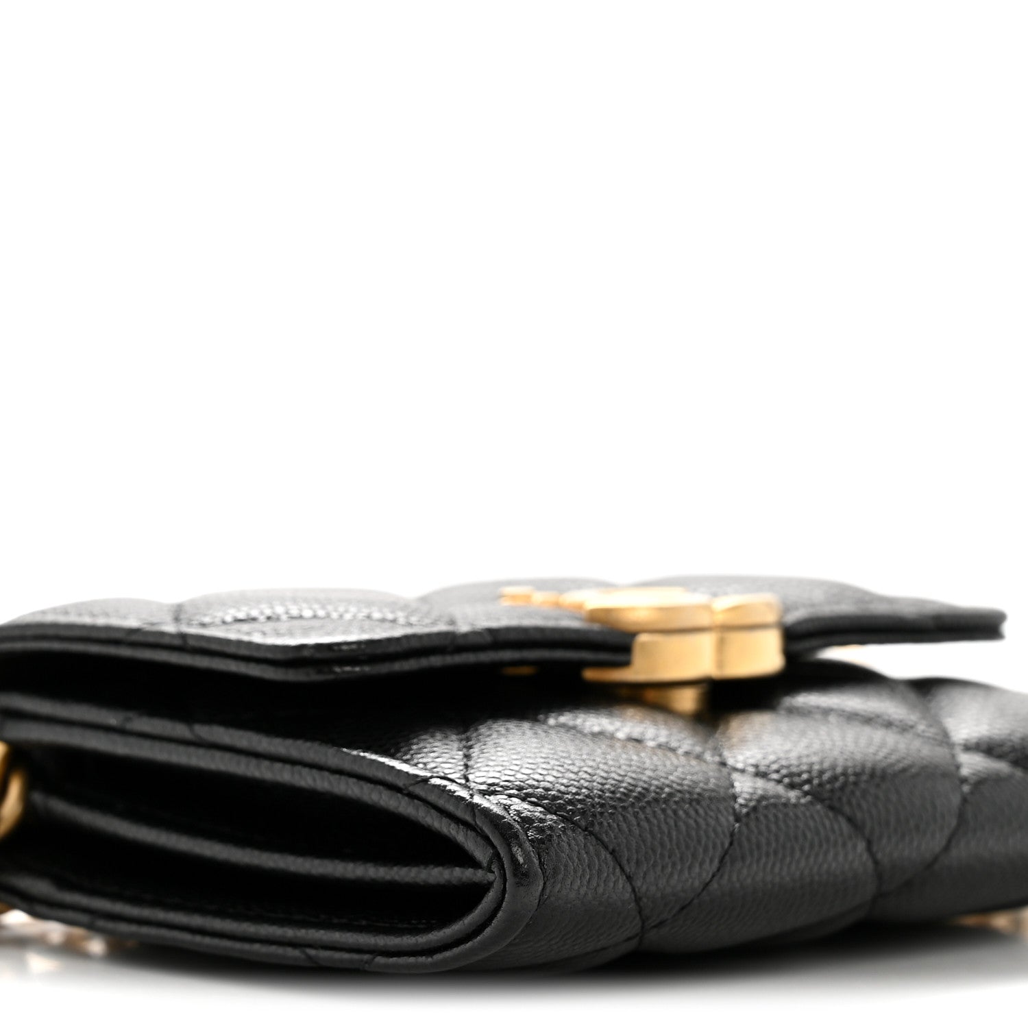 Chanel Caviar Quilted Bracelet On Chain Clutch Black 9 of 11