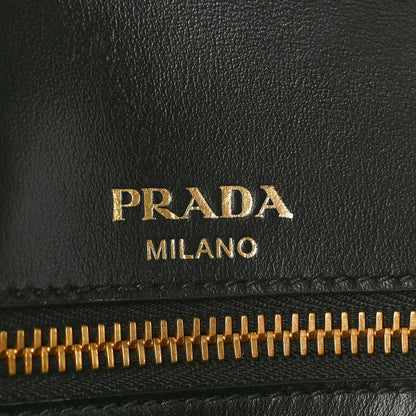 Prada Saffiano Flap Shoulder Bag Black 6 of 9