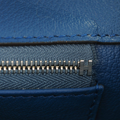 Hermes Togo Birkin 35 Gris Mouette Bleu Agate 13 of 24