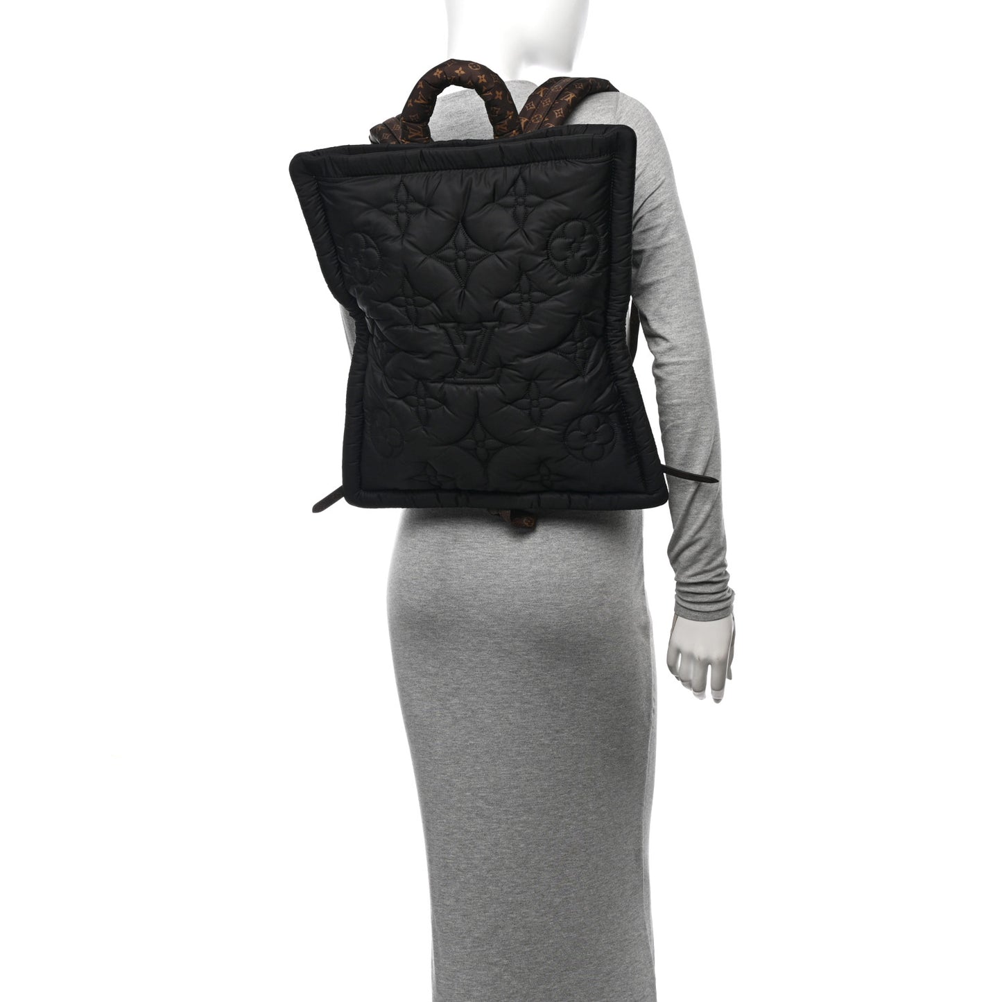 Econyl Monogram Pillow Backpack Black