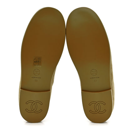 Chanel Suede Calfskin CC Loafers 39 Dark Beige 6 of 10