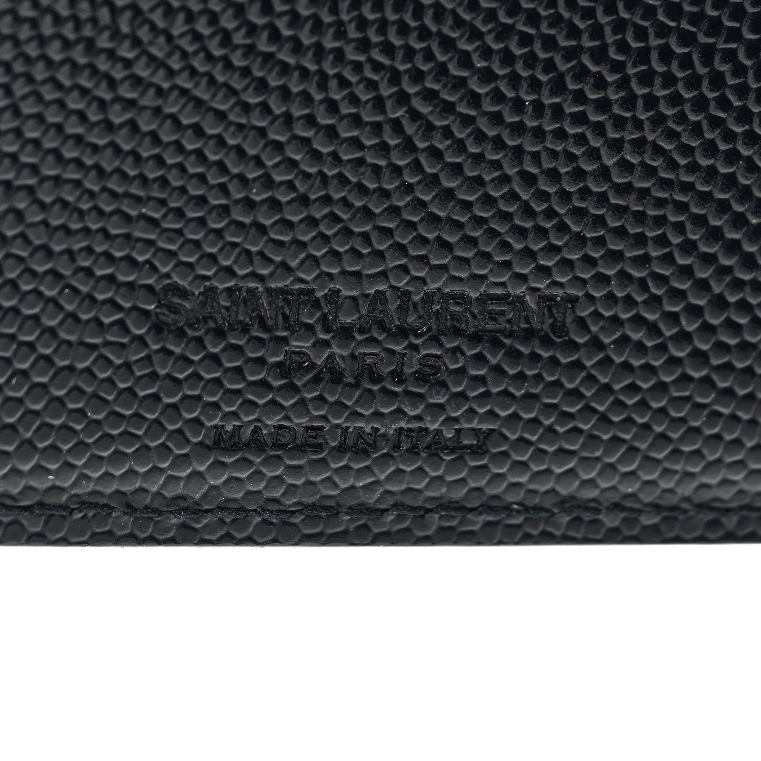 Saint Laurent Grain De Poudre Portefeuille Bi-Fold Wallet Navy 6 of 6