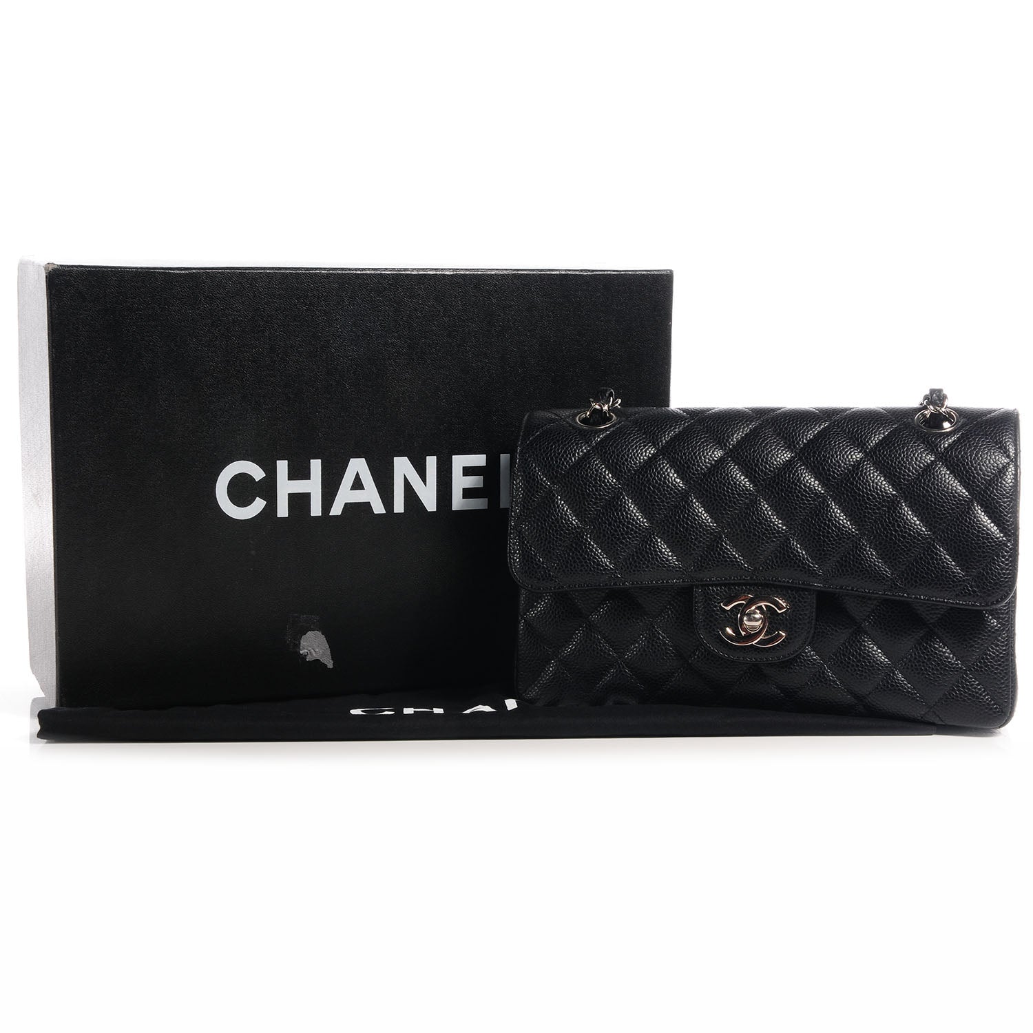 Chanel Caviar Quilted Small Double Flap Black 8 of 8
