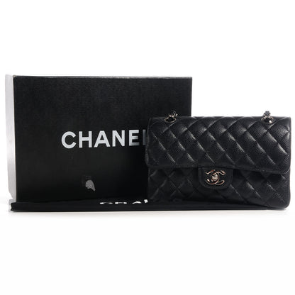 Chanel Caviar Quilted Small Double Flap Black 8 of 8