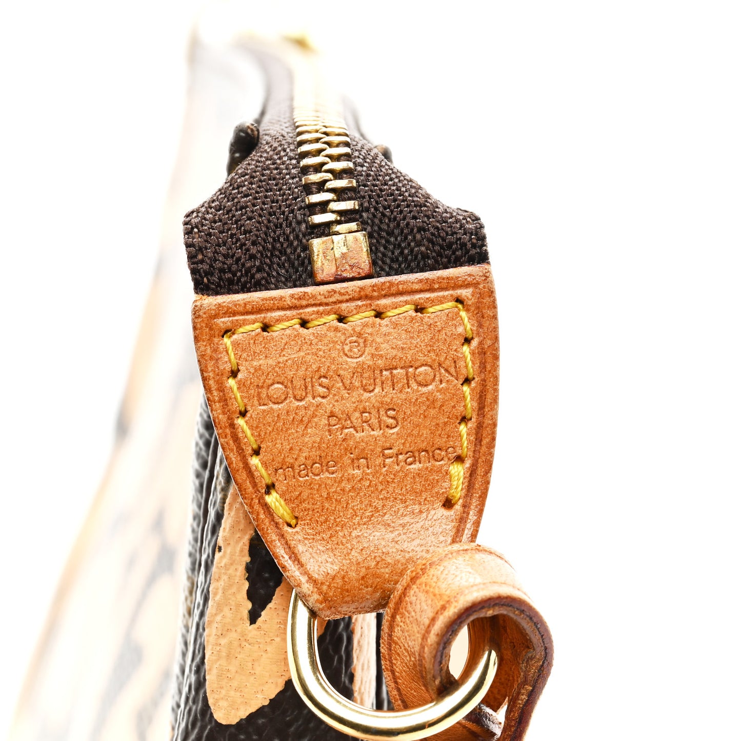 Monogram Graffiti Pochette Accessories Peach