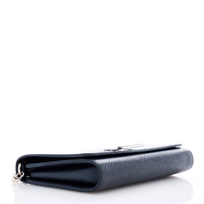 Louis Vuitton Epi Twist Chain Wallet Black 4 of 8