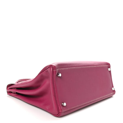 Hermes Epsom Candy Kelly Retourne 35 Tosca Rose Tyrien 4 of 10