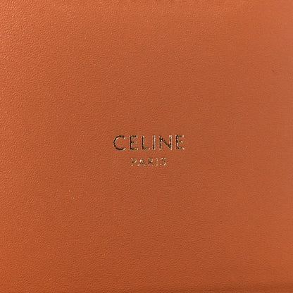 Celine Triomphe Canvas Calfskin Square Vanity Case Tan 6 of 8