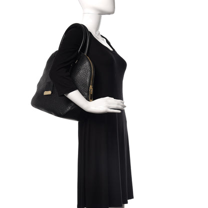 Burberry Heritage Grain Medium Orchard Bowling Bag Black 2 of 9