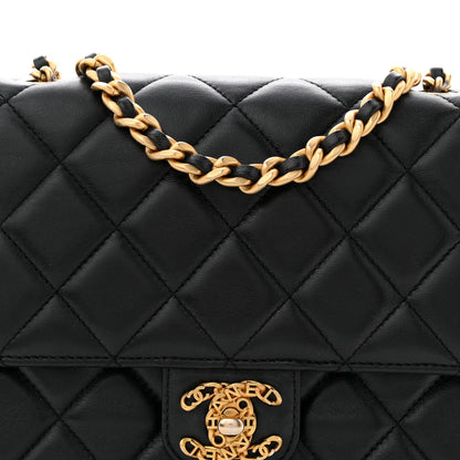 Chanel Lambskin Quilted CC Logo Mini Flap Black 8 of 13