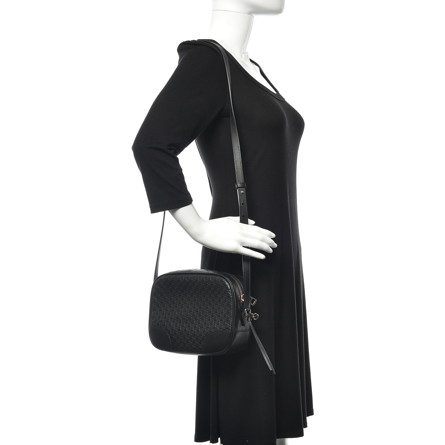 Gucci Microguccissima Mini Bree Messenger Bag Black 2 of 11